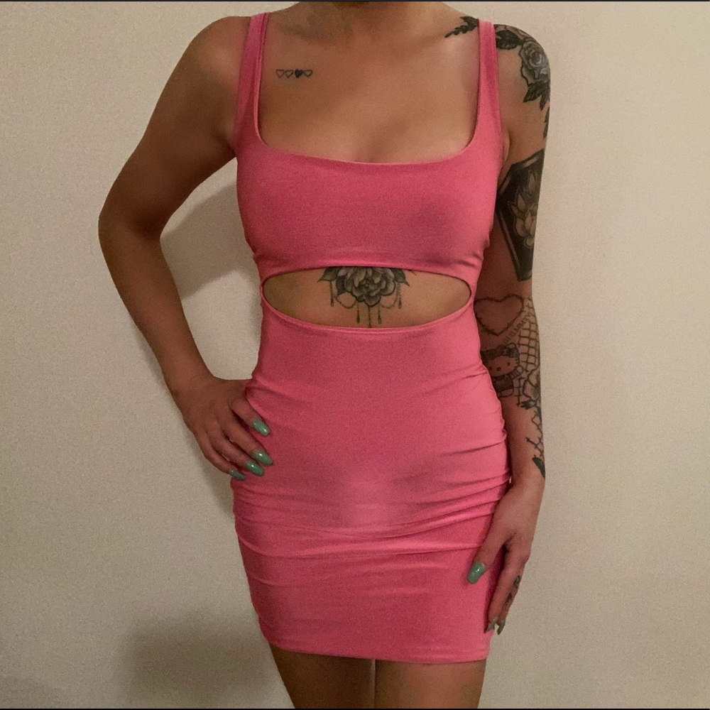 Pink fashion nova dress